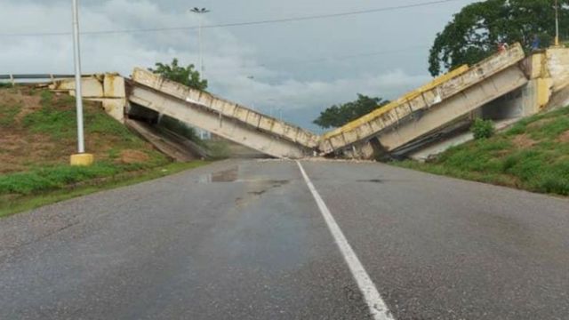 Atención conductores | Colapsó distribuidor de Cantaura en carretera Barcelona-El Tigre
