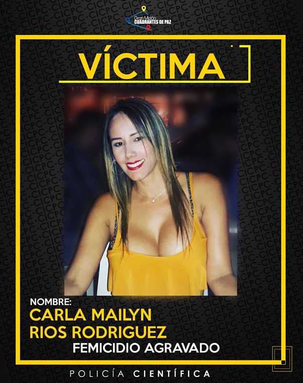 Cicpc busca a  Edward Chacón por asesinar a Carla Rios