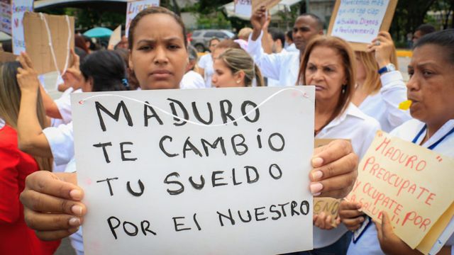 Protesta en Aragua | Enfermeros salieron a la calle