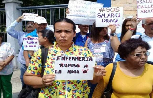 Renuncia masiva | Continúan protestas de enfermeros en Aragua
