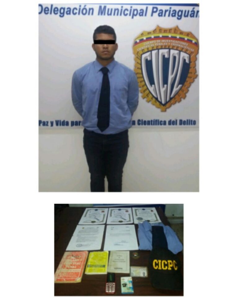 Impostor | Así capturaron a falso funcionario de CICPC