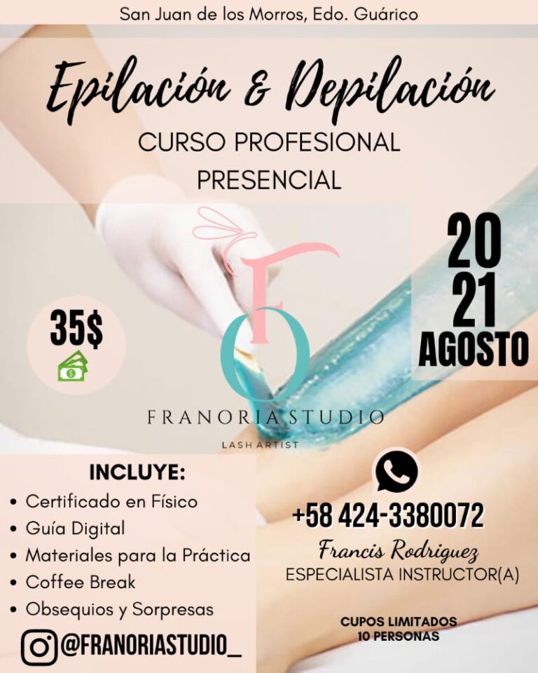 Curso Profesional | Franoria Studio te capacita en Epilación & Depilación