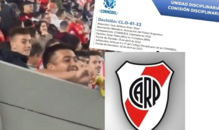 ALARMANTE/ Multan al River Plate por acto racista