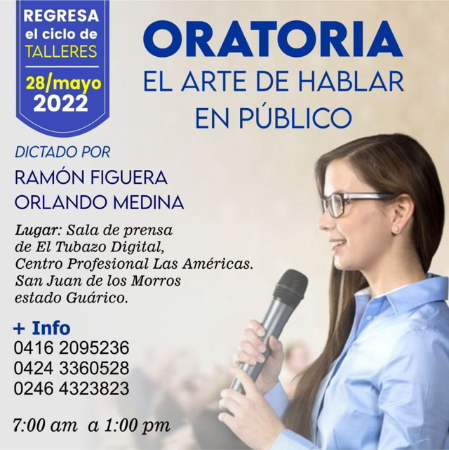 INSCRIPCIONES ABIERTAS/ Regresa ciclo de talleres de oratoria para todo público