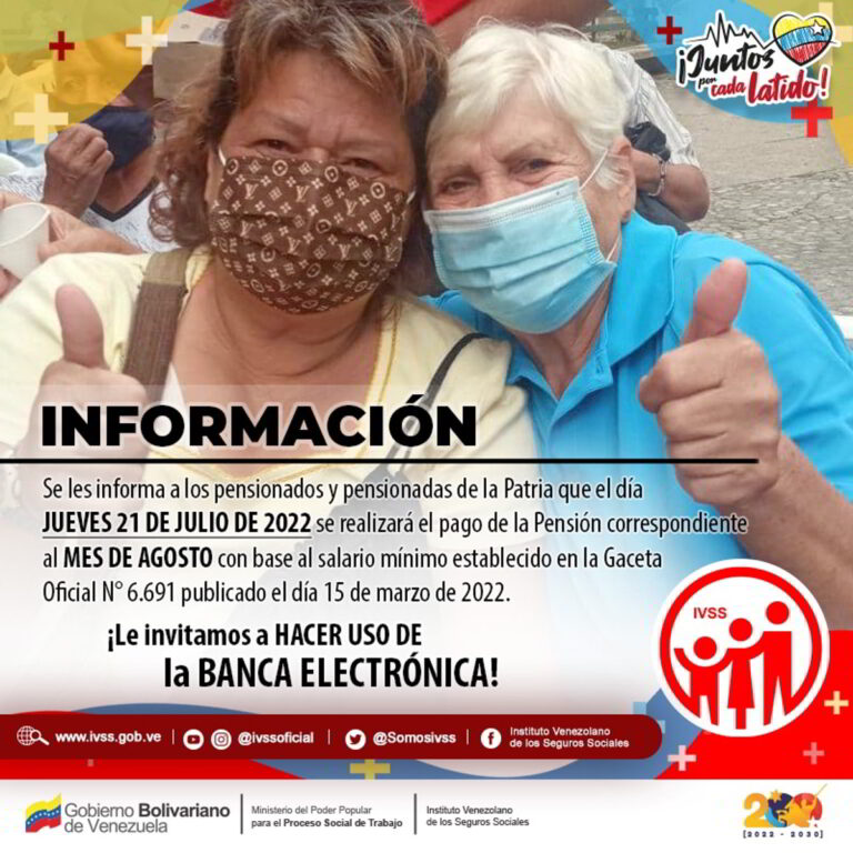 SE ARMÓ UN LIMPIO/ Seguro Social anuncia pago pensión de agosto