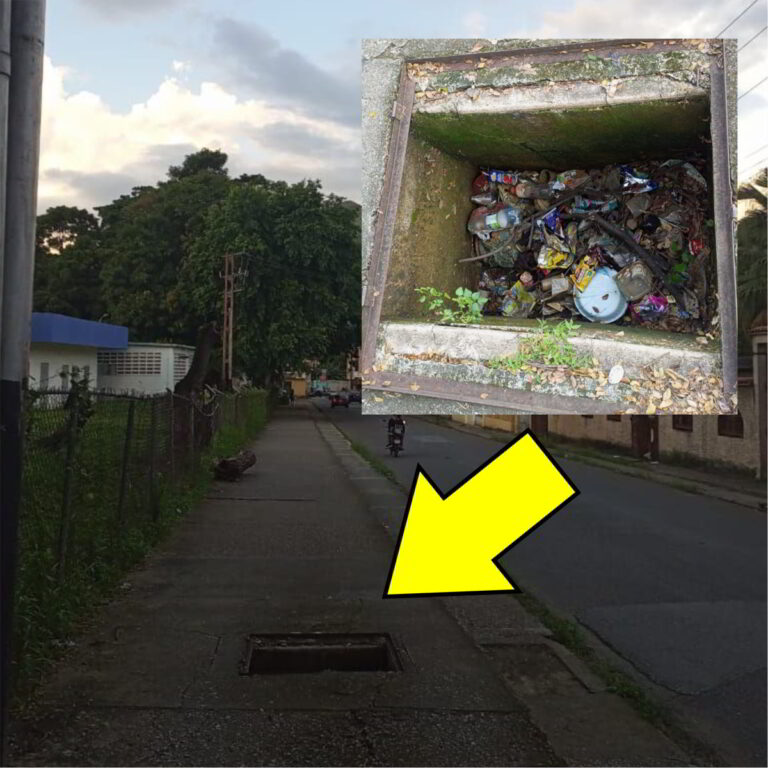 DENUNCIA/Nadie se quiere hacer cargo de esta alcantarilla sin tapa