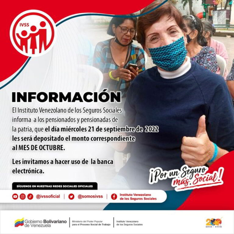 pensión octubre IVSS